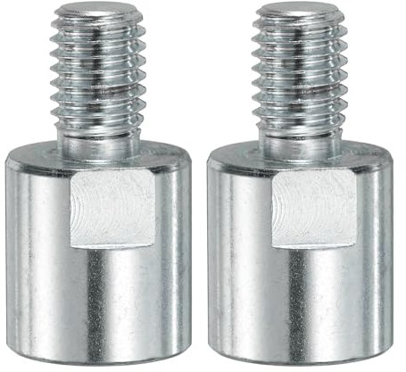 sourcing map 2pcs M14 Female to M10 Male Adapter Polisher Adaptor Connecting Rotary Tool Attachment Thread Adapter Conversion Tool for Diamond Core Bit Polishing Pad Wheel