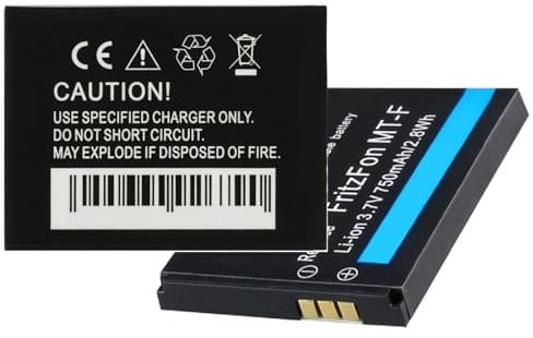 Original Logicell Akku für AVM Fritz!Fon MT-F / M2 / C4 / C5 / 312BAT006, Li-Ion, 3,7V, 750mAh