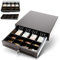 Olympia LD 410AT Kassenschublade | Geldkassette abschließbar mit Einwurfschlitz | RJ12-kompatibel | 8 Münz- & 4 Scheinfächer + Halteklammern | Metallgeldbox für Handel & Gastronomie | 41,5x41x10,4 cm