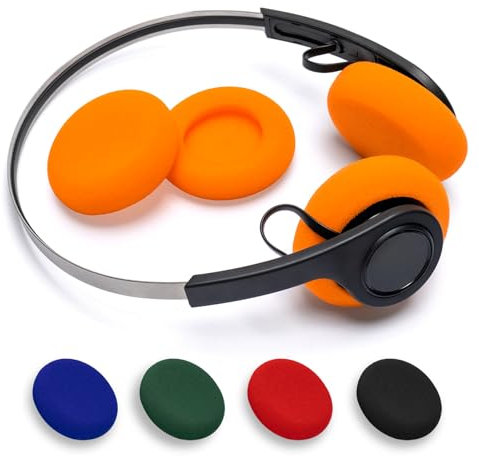 Voarmaks Foam Ear Cushions Replacement Ear Pads for JLAB Rewind, Rewind 2 Wireless Retro Headphones, Comfortable High-Density Replacement Sponge Cover