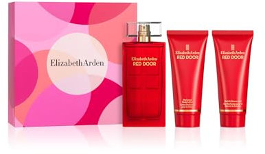 Elizabeth Arden RED DOOR Eau de Toilette 100ml 3-piece Gift Set, floral woody perfume, luxury fragrance gifting for women
