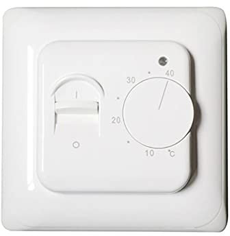 NOLOWY Electric Floor Heating Thermostat 110-230VAC 16A 4 Wire Thermostat Floor Heating Temperature Manual Controller