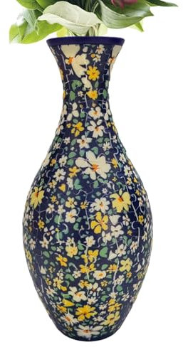 3D Puzzles Vase, 160 Pieces Curved Jigsaw Puzzle Flower Vases, Creative Puzzles Vase for Flowers, Art Flower Arrangement Jigsaw Puzzle Vases Craft Kits Home Decor (4.3 x 4.3 x 9.6 inches)