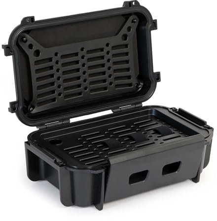 Wiltec Universalkoffer 28,2 x 17,8 x 9,95 cm, wasserdichter Transportkoffer, Schutzkoffer aus ABS, Koffer mit sicherem Verschlussmechanismus