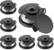 Forhandy Rasentrimmer Spule, 6 Stück Ø1,65mm/4,9m Nylon Fadenspule F016800569 F016800385 mit 1 Ersatz Trimmerkappe F016F04557 - Trimmer Spule für Bosch Freischneider ART 23 SL/2300/23-28/26 SL/EASY