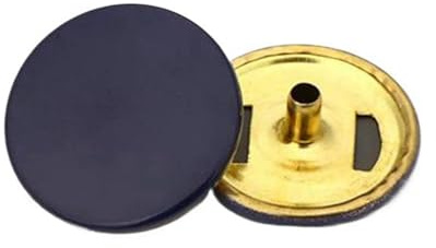 10mm/12mm/15mm/17mm/20mm farbige Druckknöpfe aus Metall, Dunkelblau, 20mm, 6 Stück, 831 Kupfer