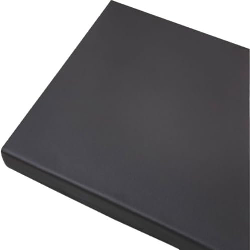 JORTUIO Bankauflage Bankkissen 80/60/90/120//140/160 Outdoor Kunstleder Sitzkissen-Wasserfestes-rutschfeste-GartenBankauflage- 5 cm Dicke Matte für Schaukel Terrasse Drinnen(Black,60x40cm/24x16in)