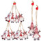 ERINGOGO 12stücke Teiliges Holz-GNOME Weihnachtsbaum-hänger Dekorative Christbaum-Ornamente Für Festliche Anlässe Für Zuhause Cafés Und Hotels