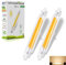 R7S LED 118mm Dimmbar, 20W R7S LED Lampen 118mm Ersatz für 200W Halogenstab, Led Stab Warmweiß 3000K 2000LM, Kein Flackern, 360°Abstrahlwinkel, 2PCS