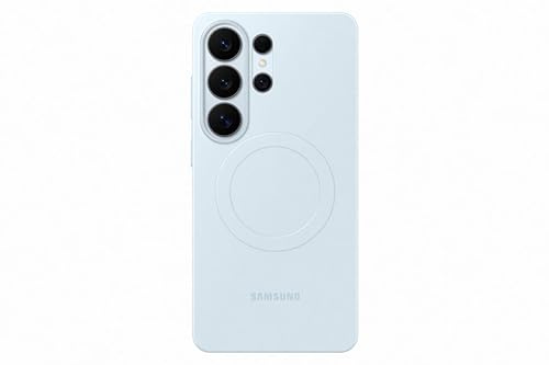 Samsung Slim Magnet Smartphone Case EF-SS948, schlanke Hülle für Galaxy S26 Ultra, Handy-Hülle mit Magnetring zur Anbringung von Zubehör, Silikon, Schutz Case, stoßfest, dünn und griffig, Light Blue