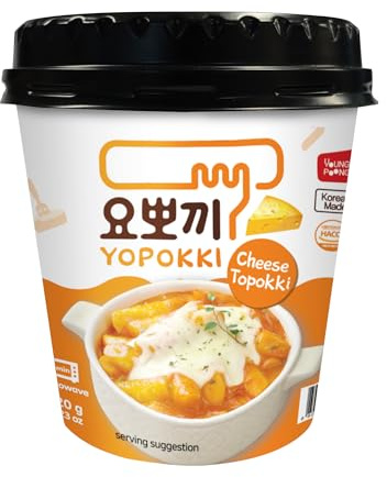 Yopokki Instant Chewy Korean Topokki Rice Cakes Tteokbokki (Cheese)