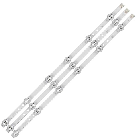 HCGX LED Backlight Strips for 32-inch TV, Replacement Kit for 32LB580N 32LB561B 32LF580N 32LY760H, Part #6916L-1974A, 3-Piece Set(For 10 TV)