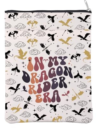 Dragon Rider Book Cover Fourth Wings Inspired Book Sleeve Dragon Tamer Gift Basgiath War College Iron Flame Gift for Bookish (DragonRiderEraBS-UK)