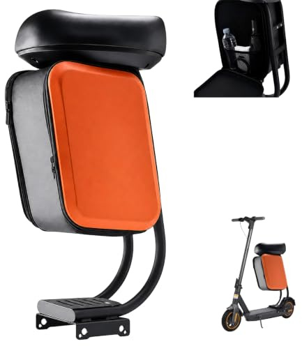 XYDDXBS E Scooter Sitz für Segway Ninebot G30D, G30D II & MAX G30 | nicht für MAX G3 – Elektroroller Sitz mit 10-L-Aufbewahrungstasche, wasserdicht, bohrfreie Montage, belastbar bis 120 kg