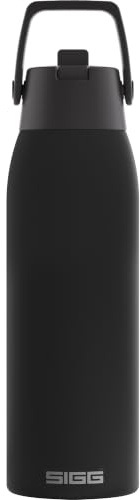 SIGG - Isolierte Trinkflasche - Thermosflasche Shield Therm FLIP - kohlensäurehaltige Getränke - Auslaufsicher - Spülmaschinenfest - BPA-frei - 90% recycelter Edelstahl - 750ML / 1L