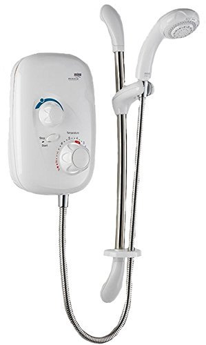 Mira Event XS Small Thermostatic Chrome Shower Head, White Shower System