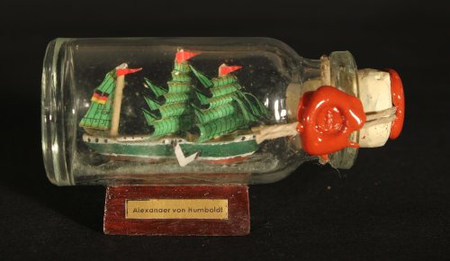 Alexander von Humboldt Mini Buddelschiff 10 ml 6x3,5 cm Flaschenschiff