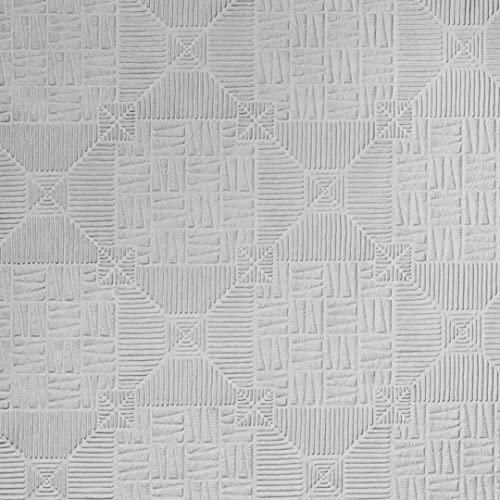Anaglypta RD0145 White Textured Inca Wallpaper