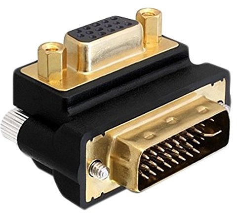 DeLOCK 65261 - Adaptador DVI a VGA, Negro