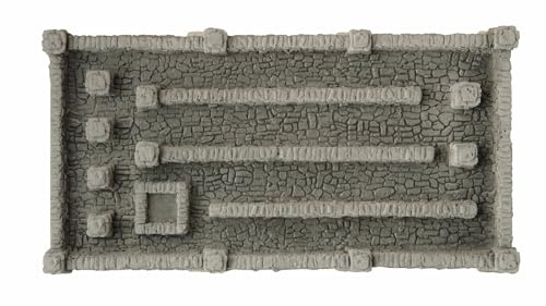 NOCH Mauern aus Granit, handbemalte Struktur-Hartschaum Mauer für Modellbau 104 cm, passend für H0 im Maßstab 1:87