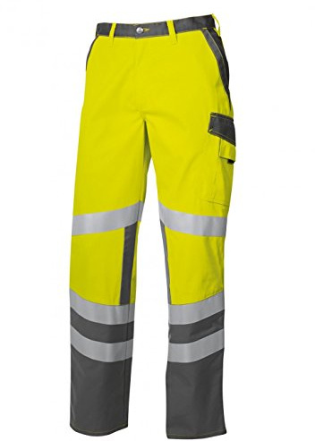 BP 2110-845-8653-44n Arbeitshosen, mit elastischem Rückenteil, 270,00 g/m² Stoffmischung, Warngelb/dunkelgrau, 44n