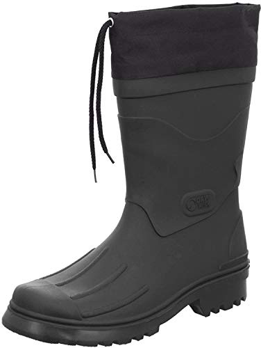 Bockstiegel Gummistiefel in Übergrößen Schwarz Nils - Schwarz große Herrenschuhe/Damenschuhe