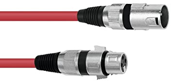 OMNITRONIC XLR Kabel 3pol 1m rt