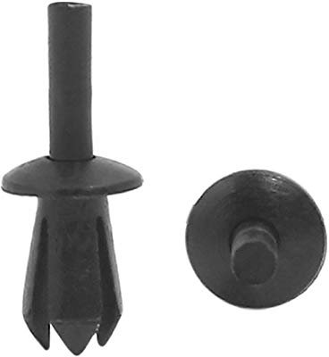 sourcing map 10 pcs 5 mm Plastique Rivet Engine Doublure Garniture Fastener Clips Panneau de retenue
