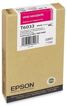 Epson C13T603300 T6033 Tintenpatronen vivid magenta Standardkapazität 220 ml 1er-Pack