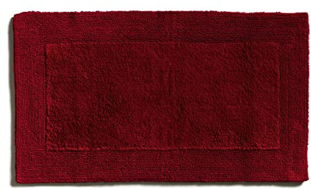MÖVE Loft Getuftete Badematte 60 x 100 cm aus 100% Baumwolle, Ruby