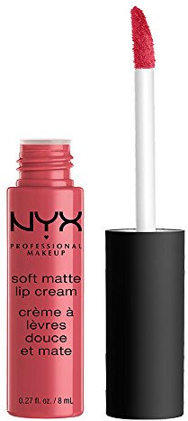 NYX Professional Makeup Pintalabios Soft Matte Lip Cream, Acabado cremoso mate, Color ultrapigmentado, Larga duración, Fórmula vegana, Tono Bubblegum Pink