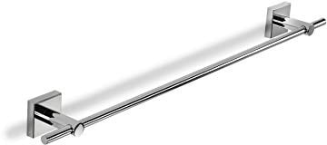 Croydex Flexi-Fix Chester Towel Rail, Bright Chrome Plated, 54 x 675 x 77mm