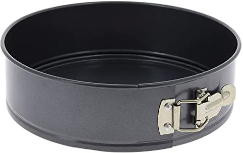 De Buyer - Moule à manqué démontable en acier antiadhésif - Diamètre 26 cm, hauteur 7 cm -, Noir