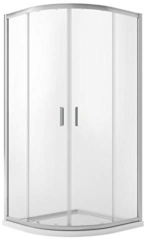 Idralite Eckeinstieg Duschkabine Runddusche 90x90 H198 Transparent 6mm Glas Mod. Ready
