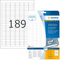 HERMA 10001 Universal Etiketten ablösbar, 800 Blatt, 25,4 x 10 mm, 189 pro A4 Bogen, 151200 Stück, selbstklebend, bedruckbar, matt, blanko Papier Klebeetiketten Aufkleber, weiß