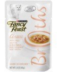 Fancy Feast Broths Classic Gourmet Cat Complement, Salmon/Vegetables, 0.1 lb