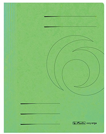 herlitz 11199411 Schnellhefter Quality, A4, hellgrün, kaufmännische- und Behördenheftung, 25 Stück