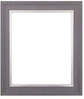 FRAMES BY POST Scandi Slate Grey Picture Photo Frame 50cm x 70cm (Plastic Glass)