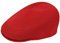 Kangol Tropic 507 Ventair Flatcap Schirmmütze Schiebermütze Sommercap (XL (60-61 cm) - rot)