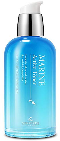 THE SKIN HOUSE Marine Aktiv Toner (130ml, 4.40 fl.oz.) | feuchtigkeitsspendende Toner | Hyaluronsäure | tieffeuchtigkeitsspendend