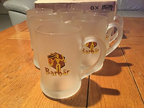 Barbar Lot de 6 Verre a Biere 33cl Neuf Superbe