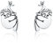 Damen-Ohrstecker, Koala Faultier-Design, 925 Sterlingsilber, S925