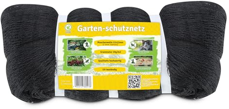 AGROHIT Vogelschutznetz, Engmaschiges Schutznetz für Obst, Gemüse oder Teich, gegen Vögel, Laub & Verschmutzung, Teichnetz, Obstbaumnetz, 5 x 7,5 m, 37,5 m²