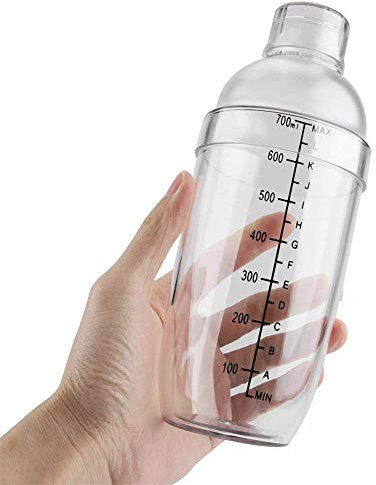 Fdit Mixer di Resina Trasparente PC agitatore Anti-Perdita con Barra Graduata(700ml)