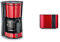 SEVERIN KA 4817 Type Kaffeemaschine (Für gemahlenen Filterkaffee, 10 Tassen, Inkl. Glaskanne) rot lackierter edelstahl & AT 2217 Automatik-Toaster (ca. 800 W) fire red metallic/schwarz