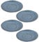LEONARDO HOME 018592 MATERA Keramikuntertasse 15 cm blau 4er-Set, Keramik