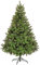 TrendMakers Christmas Tree - Artificial Christmas Trees with Lush Pine Tips | Bushy & Slim Xmas Tree - Sturdy Metal Stand & Free Storage Bag - Available In (3ft, 4ft, 5ft, 6ft, 7ft)