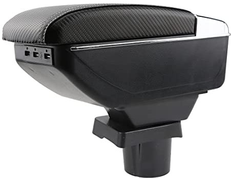 YJYWZH Armlehne für Mini Cooper Coupe Carbon-Optik mit USB