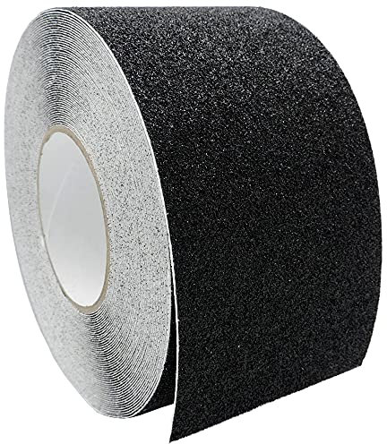KLK Anti-Rutsch Grip Band Teppich, Dusche, Badewanne, Pool | Rutschfest für Stufen, Innen-/ Außenbereich und Fahrzeuge (10 x 2000 cm, Schwarz)
