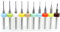 Saipor 10 Stück PCB Bohrer Bit Set Hartmetall CNC Fräser Bits PCB Micro Spiralbohrer für Druckleiterplatte, Schmuck, 3D Drucker, CNC-Gravur (0,1-1,0 mm)